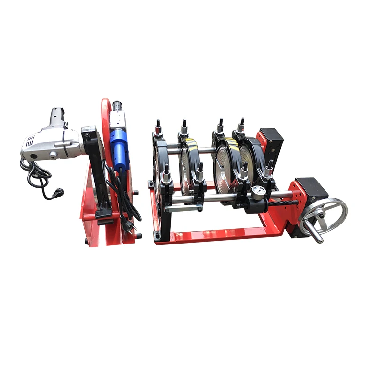 PFW160-4C HDPE 스크류 수동 HDPE 맞대기 열융착 용접기 플라스틱 용접기 판매