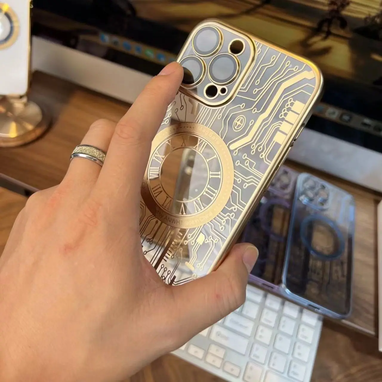 

Magnetic 3D circuit board pattern apples 14 phone case with lens film iPhone13promax all-inclusive 12 hard case 15promax 14proma