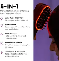 4-in-1 Scalp & Hair Care Device and Boost Pod Set of 2 | Warming Scalp Massage Brush for Smoother, Thicker, Healthier-Lookin 2