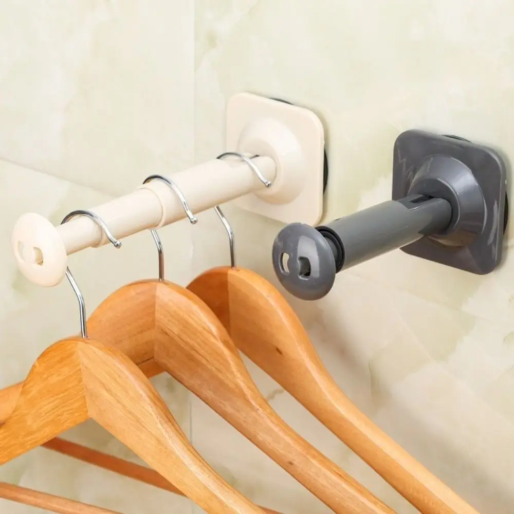 Wall Mounted Plastic Suction Cup Towel Storage Rack