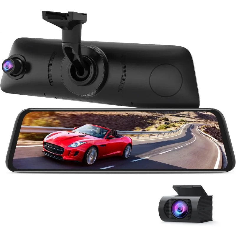 

V5PRO 1080P 9,35 ''OEM камера в зеркале заднего вида, полностью ламинированный ультратонкий сенсорный экран для передней панели