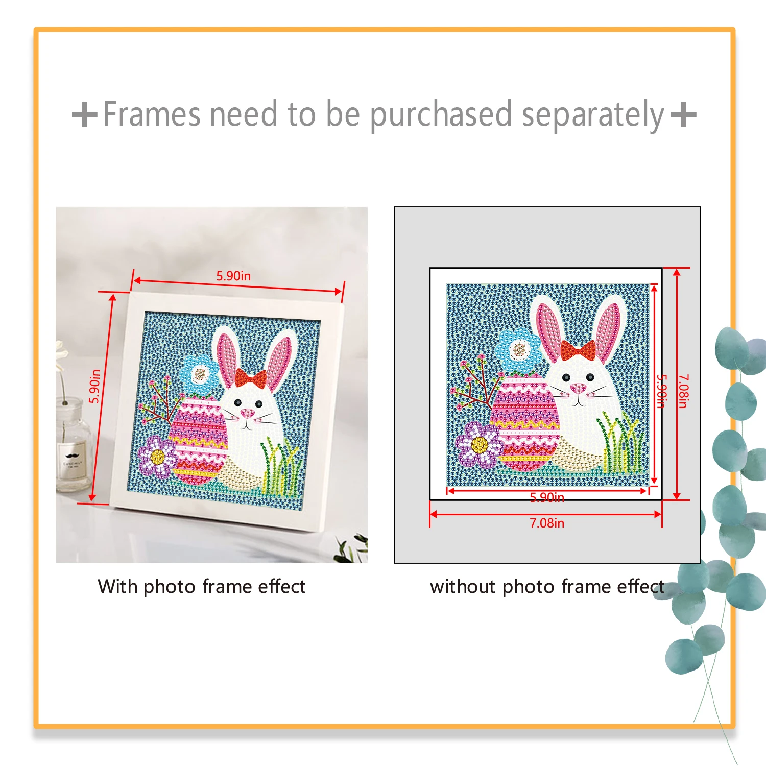 New DIY Diamond Painting Cartoon Animal Rabbit Giraffe Eagle Picture 5D Full Round Diamond Embroidery Cross Stitch Home Decor