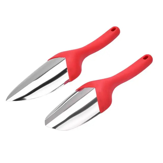 Hordozható Kerti Lapát Ásó Rozsdamentes Acél Többcélú Kemény Műanyag Fogantyú Ásószalag Bonsai Otthon - Image 2