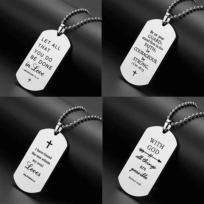 Bible Verse Dog Tags