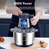 Electric Meat Grinders 5L Food Crusher Stainless Steel Multifunctional Vegetable Slicer Processor Chopper Kitchen Blenders 5