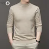 7 Colour Men's Half High Neck Long Sleeved Solid Color Sweater Soft, Warm and Comfortable Top with a Base 1