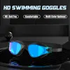 JSJM New Swimming Goggles HD Anti-Fog Professional Swimming Glasses Silicone Anti-UV Adjustable Swimming Goggles Unisex Adults 1