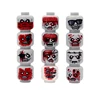 MOC Military Zombie Injured Face Accessories Building Blocks WW2 Soldiers Figures Head Emotional Weapon Parts Mini Bricks Toys 1