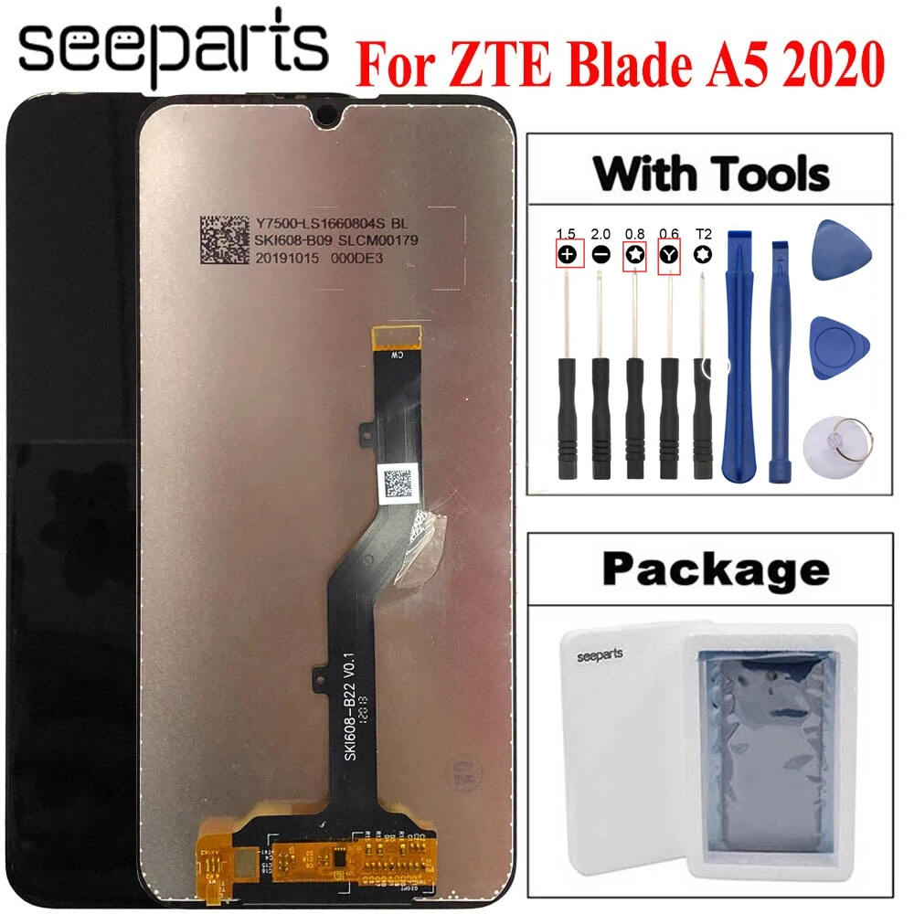 

Tested Well 6.09" LCD For ZTE Blade A5 2020 LCD DIsplay With Touch Screen Digitizer Assembly Replacement Screen A5 2020 LCD