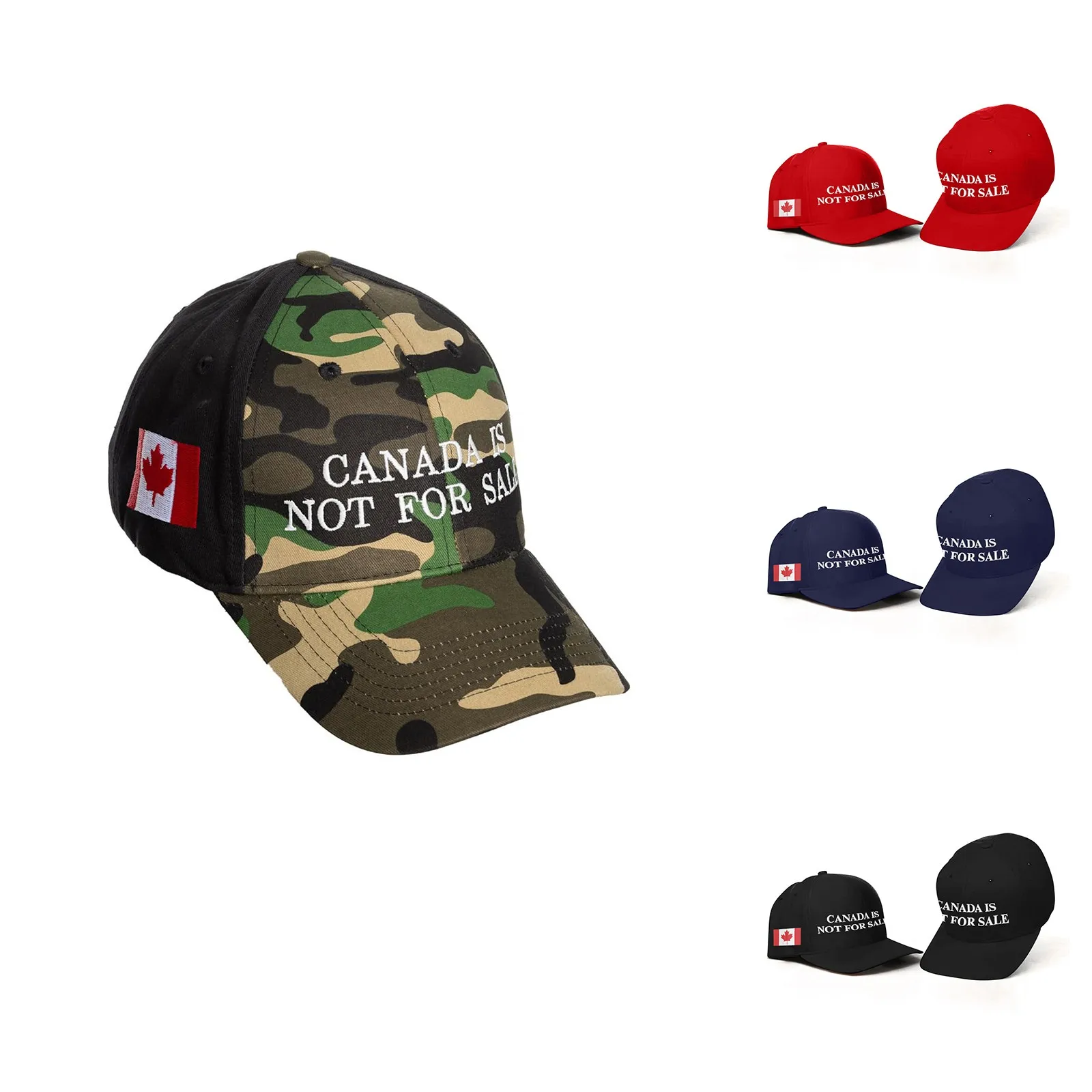 Premium Quality Red Baseball Cap Canada Is Not For Sale Embroidered Design Perfect For Outdoor Activities And Casual Wear 3