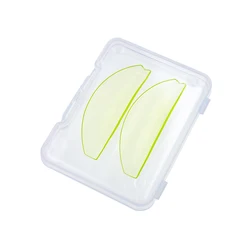 Silicone Lash Perm Pads - Softening & Lifting Eyelash Curling Shields (1Pair Yellow)