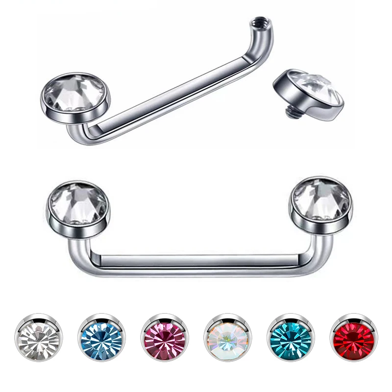 1PC G23 Titanium Dermal Anchor Piercing Surface Barbell Micro Dermal