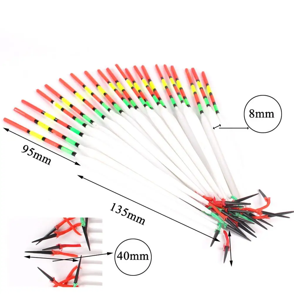 5 Pcs/set Plastic Fishing Floats Simple Fish Floats Reservoir Wind Fishing Supplies Equipment For Squid Trout
