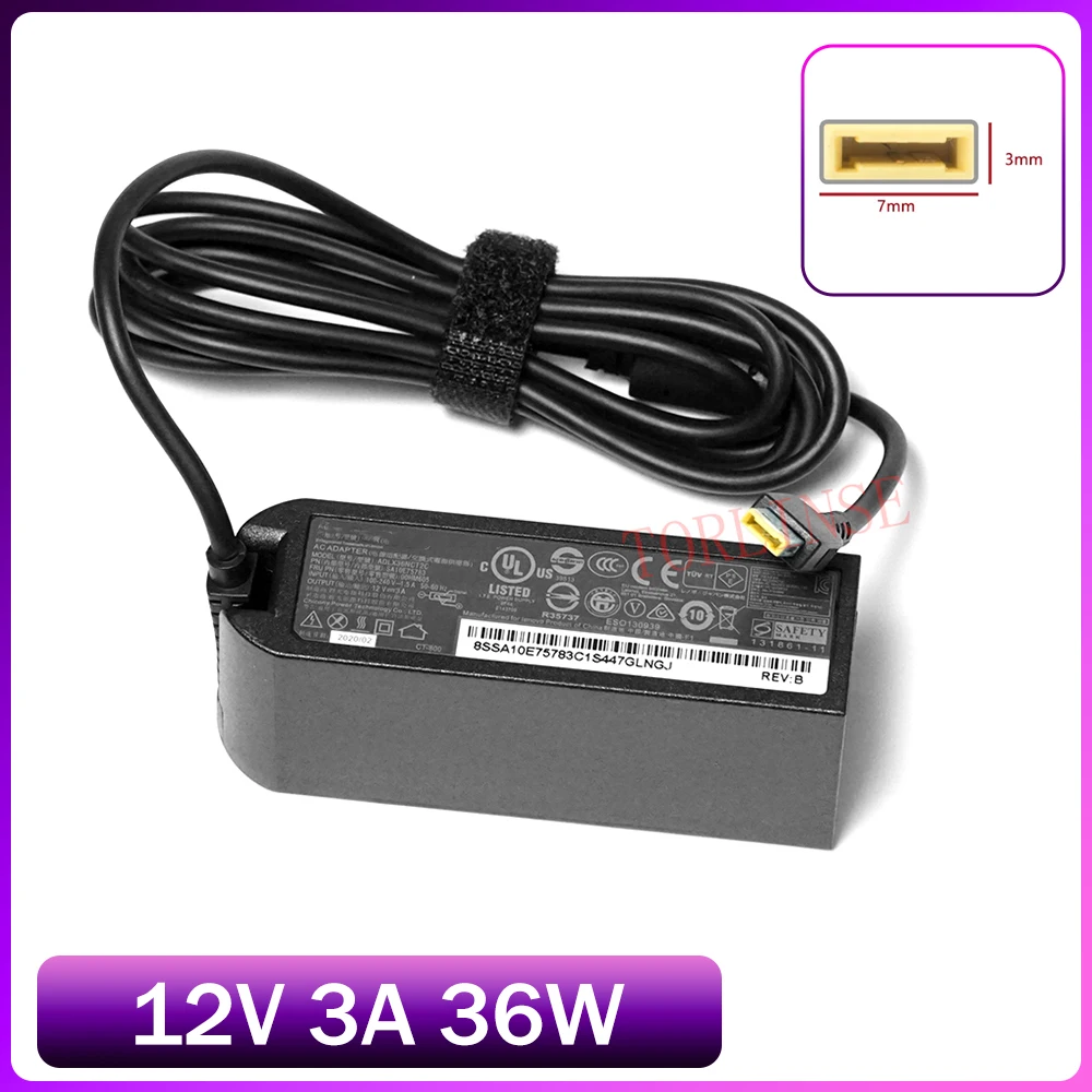 12V 3A 36W Tablet Charger For Lenovo ThinkPad 10 ADLX36NDT2A 4X20E75066 TP00064A Laptop AC Adapter Charger