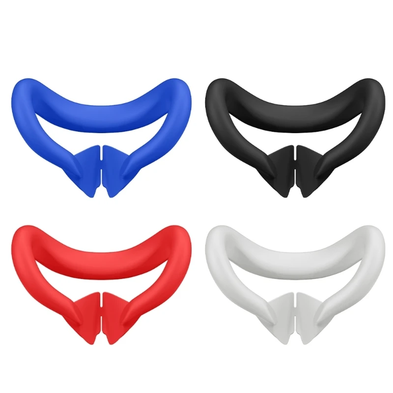 

Anti Dirty Mask Cover Sweatproof Silicone Face Cover Pad for Quest 3 Headset Washable Anti-light Leakage DXAC