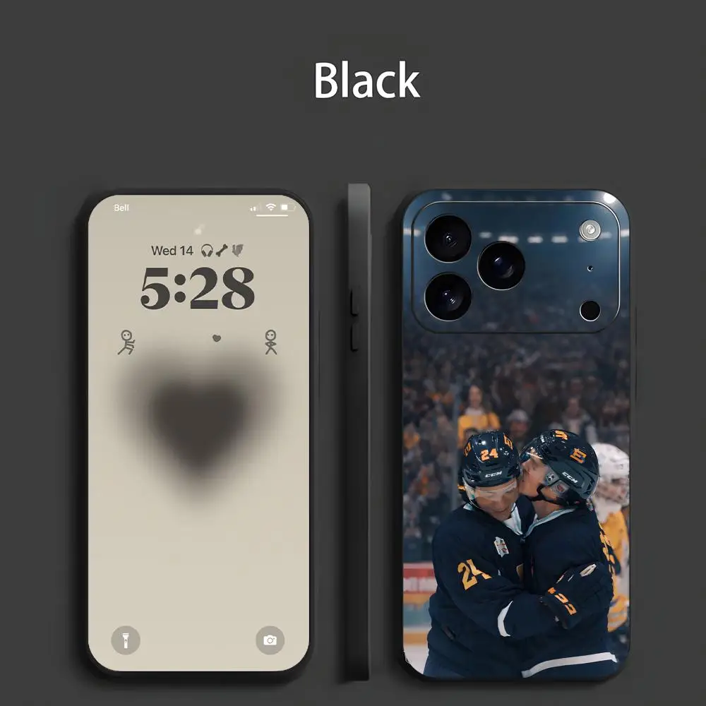 TV Series Inspired Heated Rivalry Black Frosted Soft Phone Case