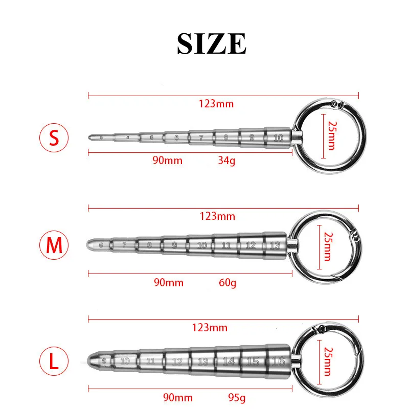 Stainless Steel Penis Plug for Male Masturbation Urethral Sounding Horse Eye Stick Urethral Dilator Prostate Stimulation Sex Toy