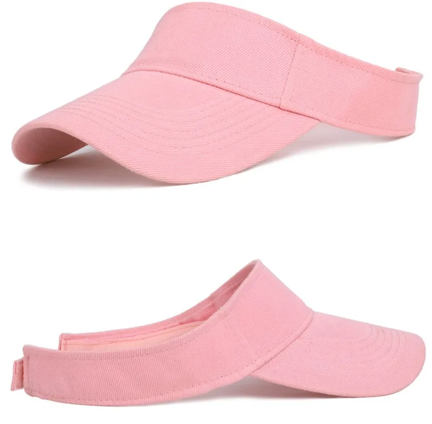 Summer Sun Hats Breathable Men Women Adjustable Visor UV Protection Top Empty Solid Sports Tennis Golf Running Sunscreen Cap sun hat sun protection hat tennis caps empty top hat