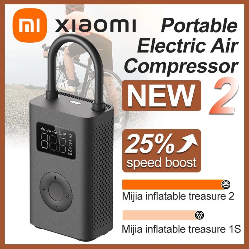 Compresor de aire portátil Xiaomi Mijia 2 por 31€ - cholloschina