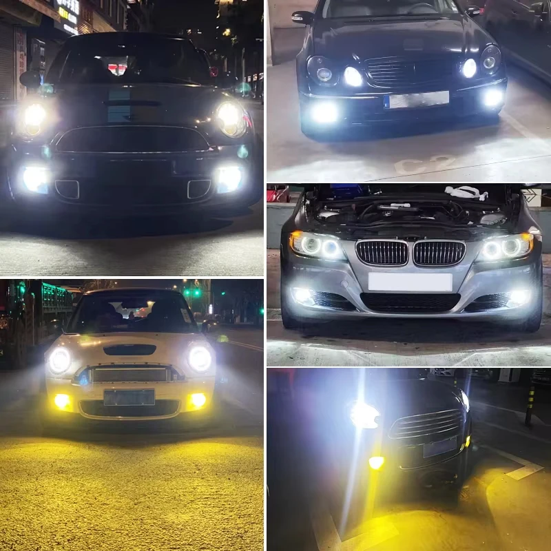 2Pcs LED 전면 안개등 전구 Canbus 자동차 램프 Toyota RAV4 2009 2011 2012 2013 2014 2015 2016 2017 18-2021 자동차 액세서리