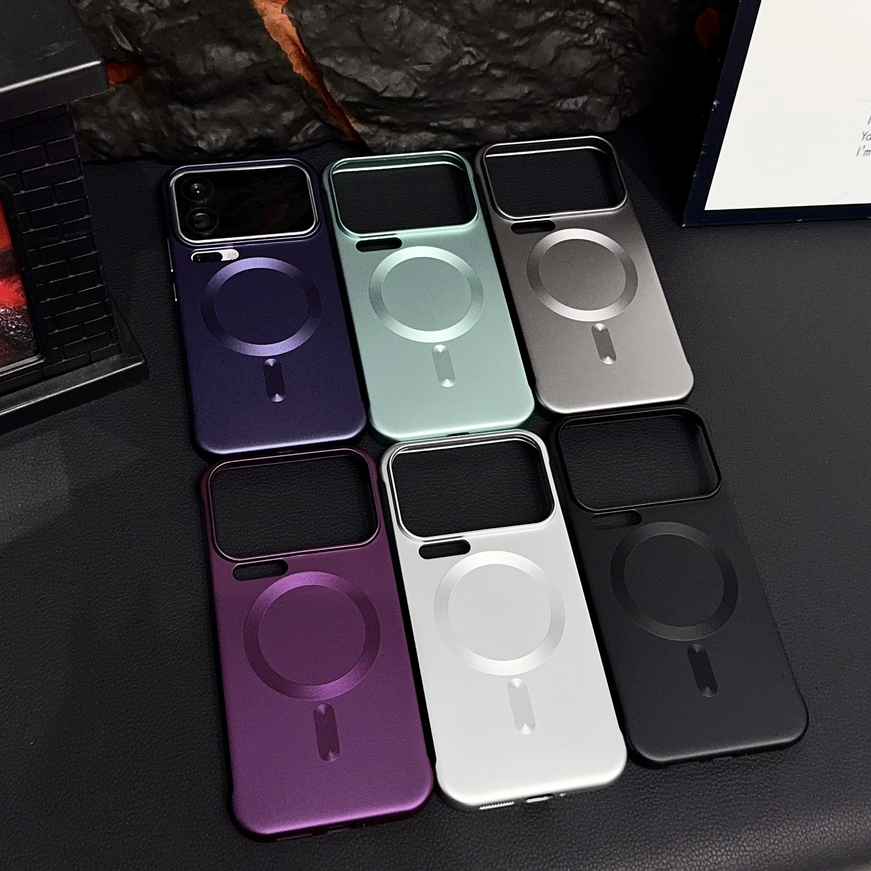Luxury Matte Frameless Magnetic Wireless Charging Case - Ultra Slim Armor Cover