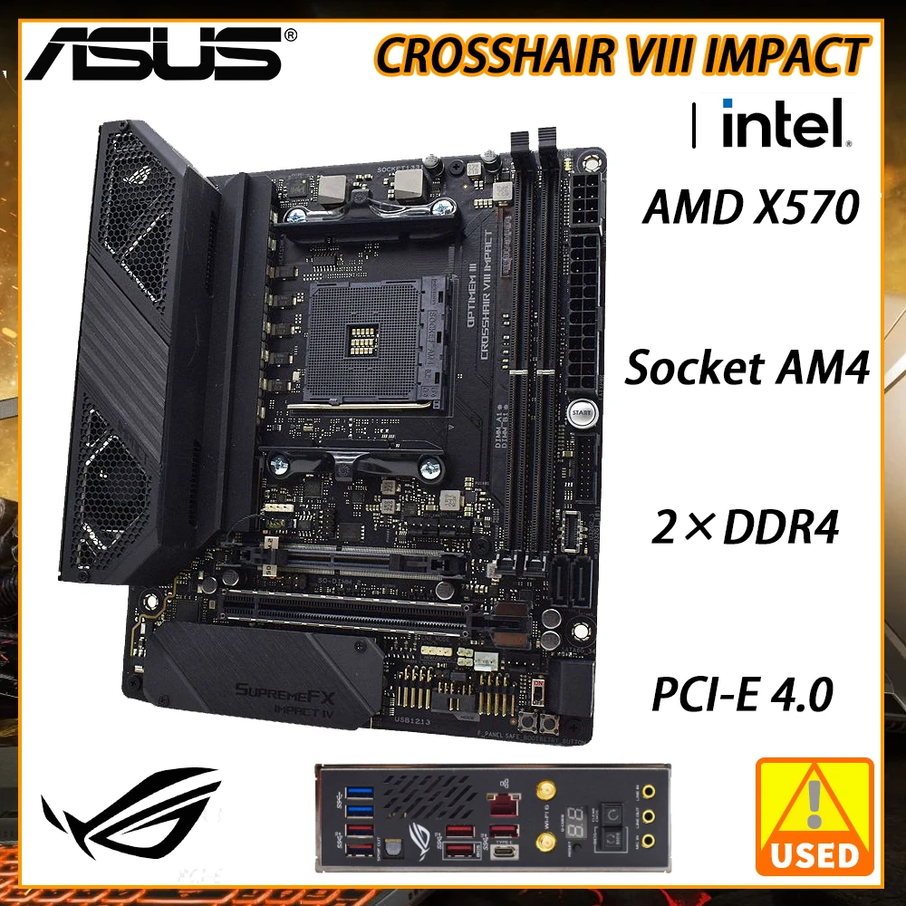 ASUS ROG CROSSHAIR VIII IMPACT Mining Motherboard AM4 Motherboard