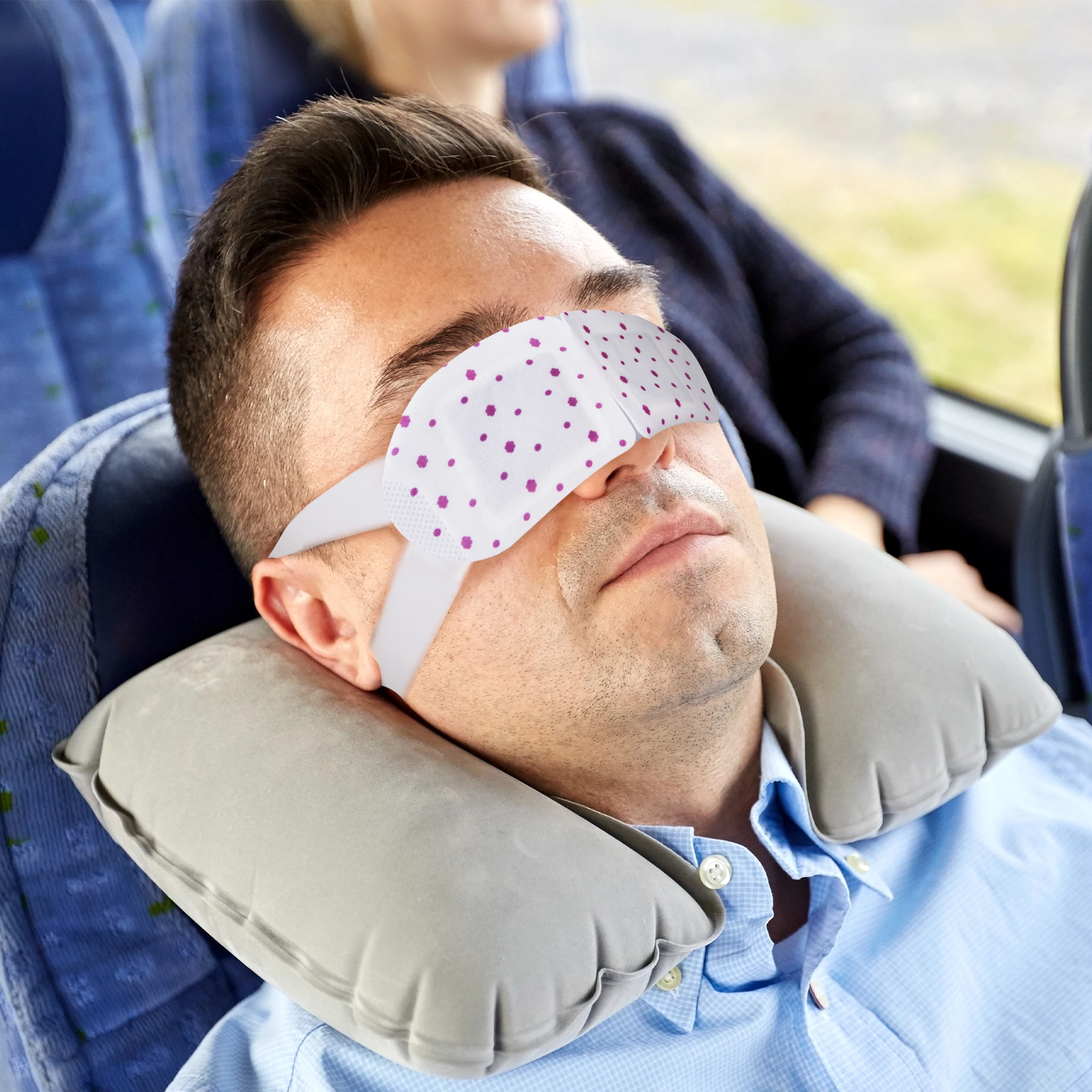 10Packs Lavender Heated Eye Mask, Self Heating Disposable SPA Warm Compress for Eyes Sleep Mask