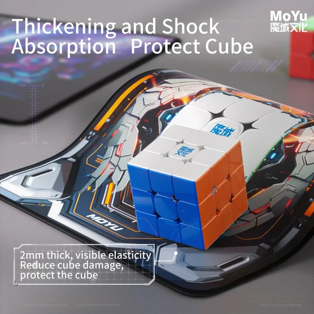 [JudyCube] MOYU Cyberpunk / CFOP Training Mat Professional Magic Cube Related Speed Puzzle Toy Exercise Competition Mouse Pad 4