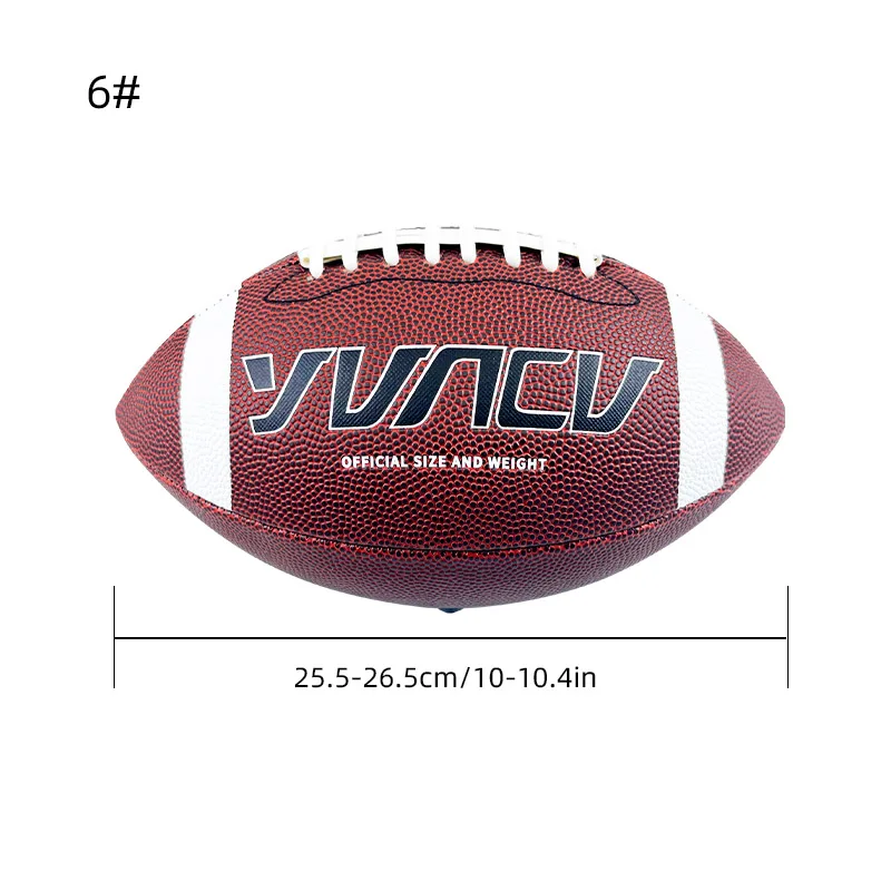 1pc Standard American Football For Outdoor Training And Recreational Play With Official Standard Size ，Size 9，6 Rugby view 5
