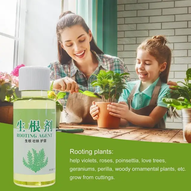 Növény Gyökerező Növekedési Hormonok 50 Ml Folyékony Gyökérnövekedés A Palánták Vágásához Elkezdi Talaj Műtrágya Növényi Transzplantációját - Image 3