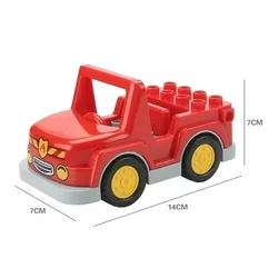 Jurassic World Dinosaur & Marine Animal Building Blocks - Educational Toy Set (Jeep)