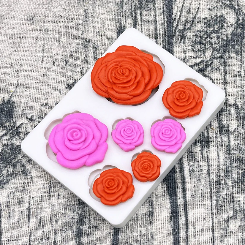 Mini Rose Kamelie Gänseblümchen Blume Silikon Sugarcraft Form Cookie Cupcake Schokolade Backform Fondant Kuchen Dekorieren Werkzeuge – Detail 20