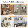 Wall Mounted Shelves Without Drilling Wood Hanging Shelf For Living Room Bedroom Storage Basket Wall Decoration Rack Organizers 5