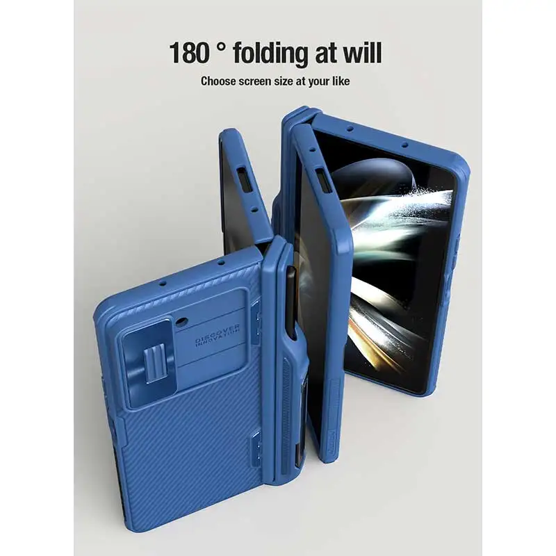 Nillkin for Samsung Z Fold 5 Case with Pen Holder CamShield Pro Camera Protection Cover for Samsung Galaxy Z Fold 5 5G Case 5