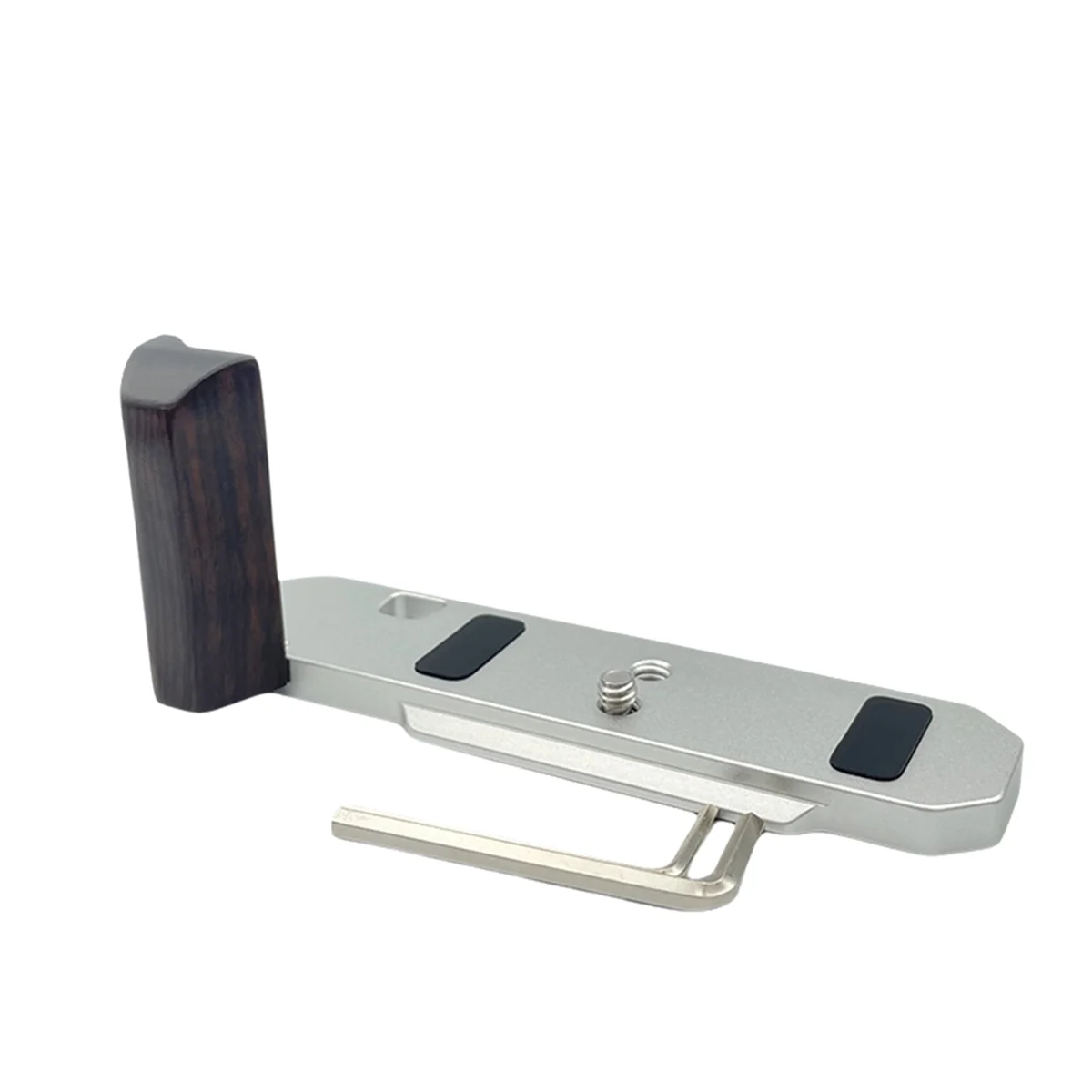 Quick Release L Plate Base Wooden Grip Handle for Nikon FM FM2 FM3A FE FE2 Camera Accessories Silver NND