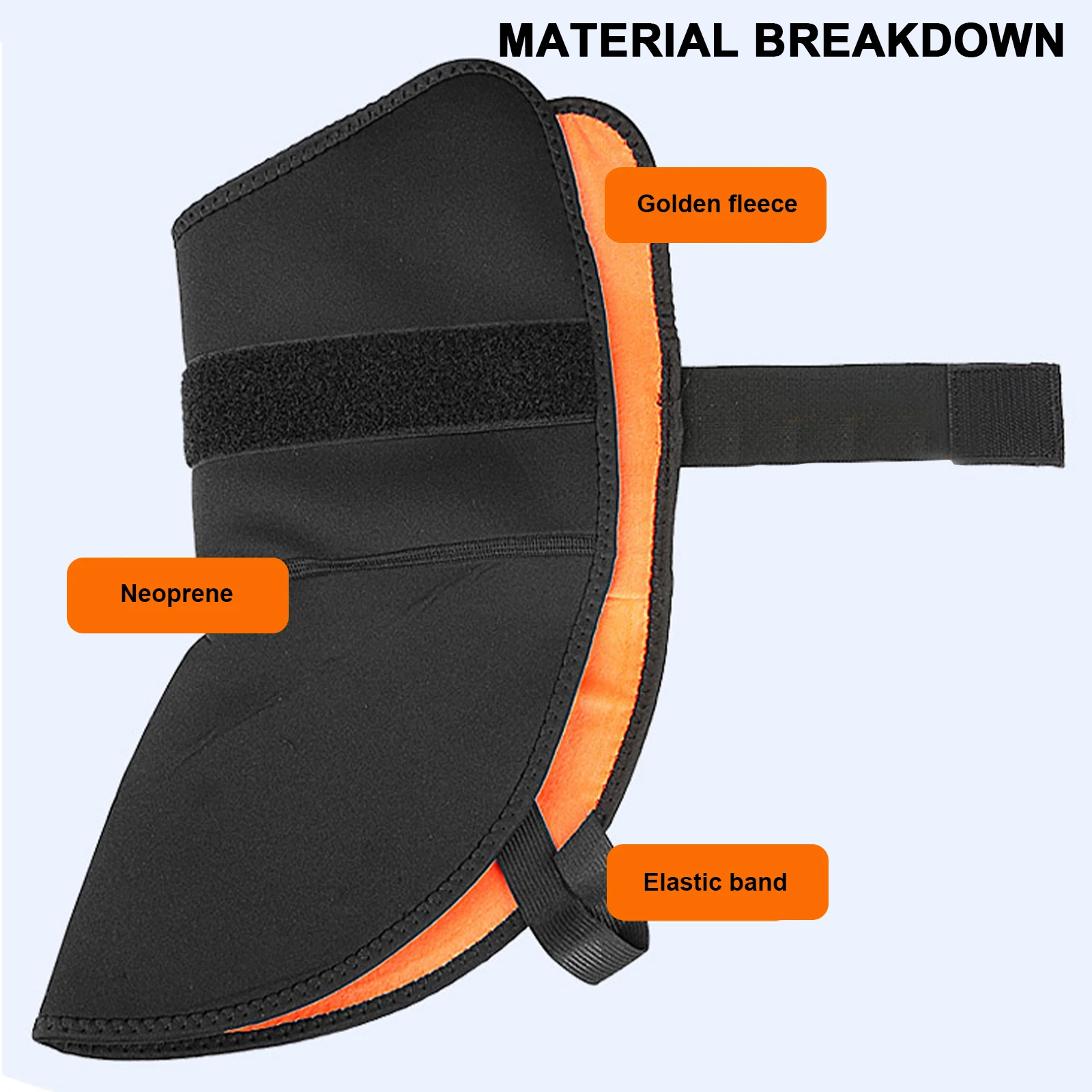 오토바이 타기 겨울 스포츠를 위한 1쌍의 방풍 발목 보호대 남성과 여성을 위한 벨벳 발 커버