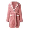104657-604b9e.jpg Robe d'hiver décontractée en peluche pour femmes, couleur unie assortie, Double poche, chemise de nuit à bretelles, peignoir pelucheux, manteaux, vêtements de maison pour dames
