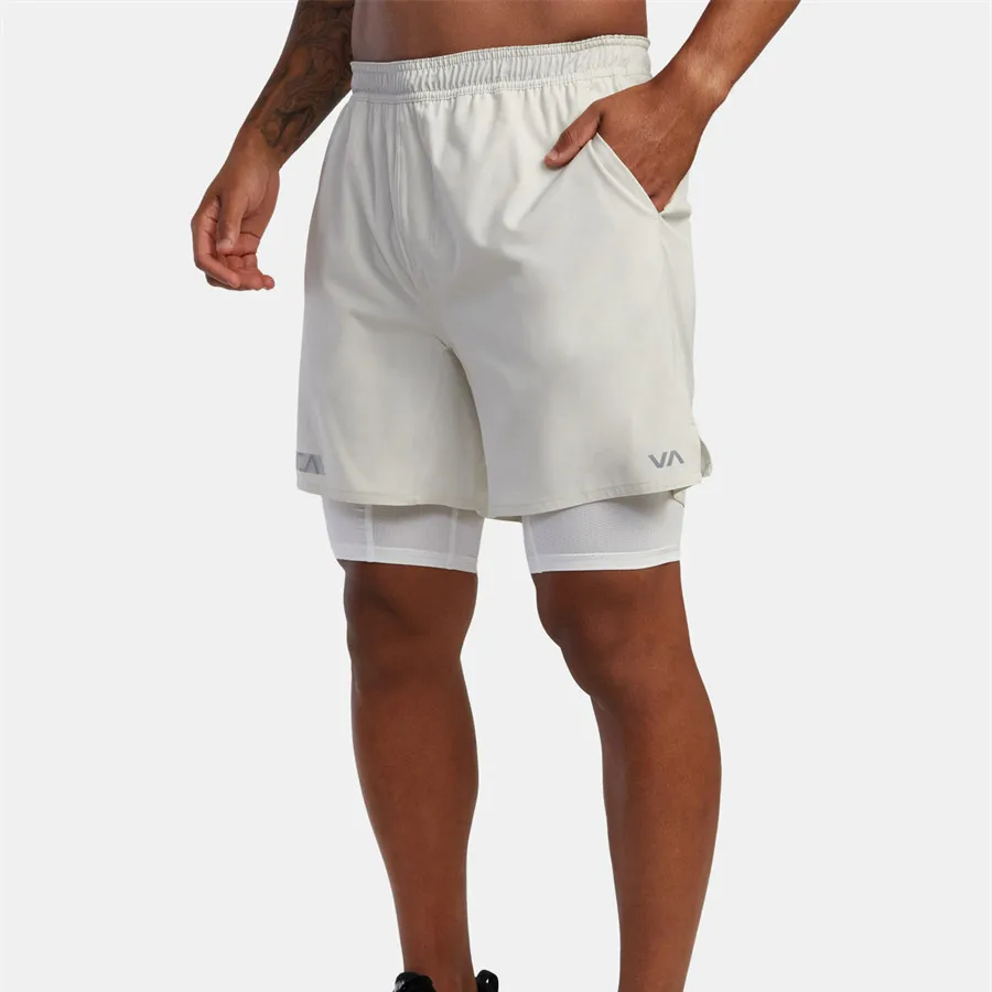 2022 New camouflage Running Shorts Men 2 in 1 Sports Jogging Fitness tatting Quick Dry Gym Training Sport Workout Short Pants