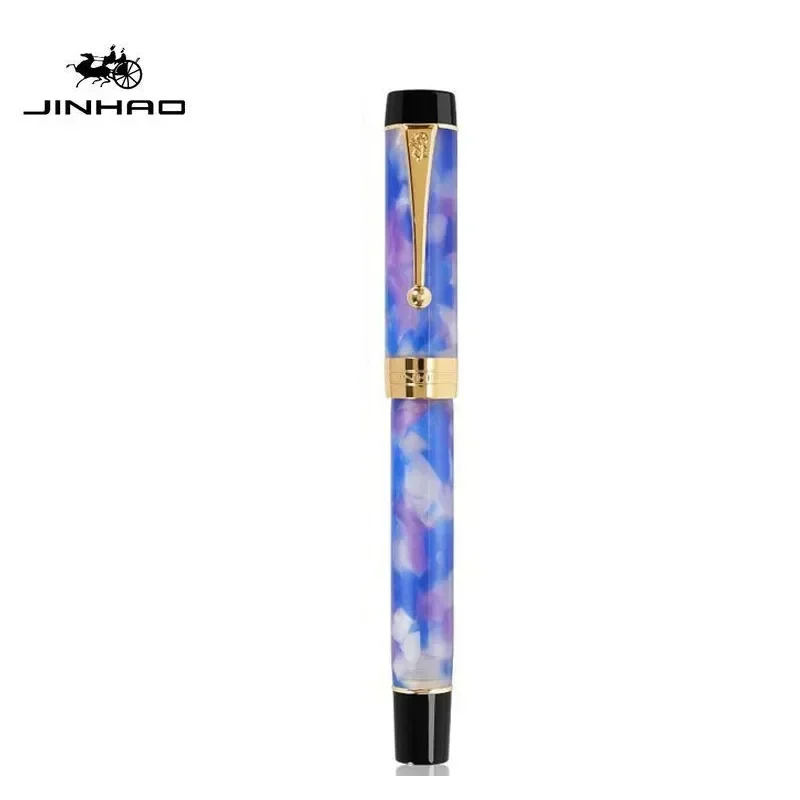 JINHAO 100 Centennial vulpen met harspunt, fijne 18KGP-stift, gouden clip, zakelijk cadeau, kantoorpen, schrijfwaren, schoolbenodigdheden, PK_voghion.com