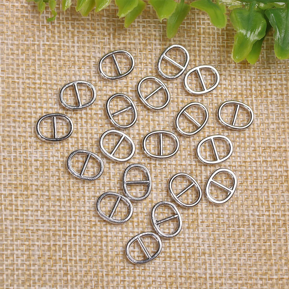 20/40Pcs 5mm/6mm Mini Ultra-small Tri-glide Belt Buckles for Doll Bags Metal Buckles DIY Doll Buttons Shoes Accessories
