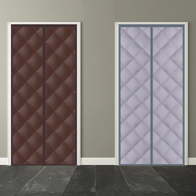 Custom Perforation-free Door Curtain Household Winter Insulation Windproof  And Cold-proof Partition Door Curtain Magnetic Screen - AliExpress