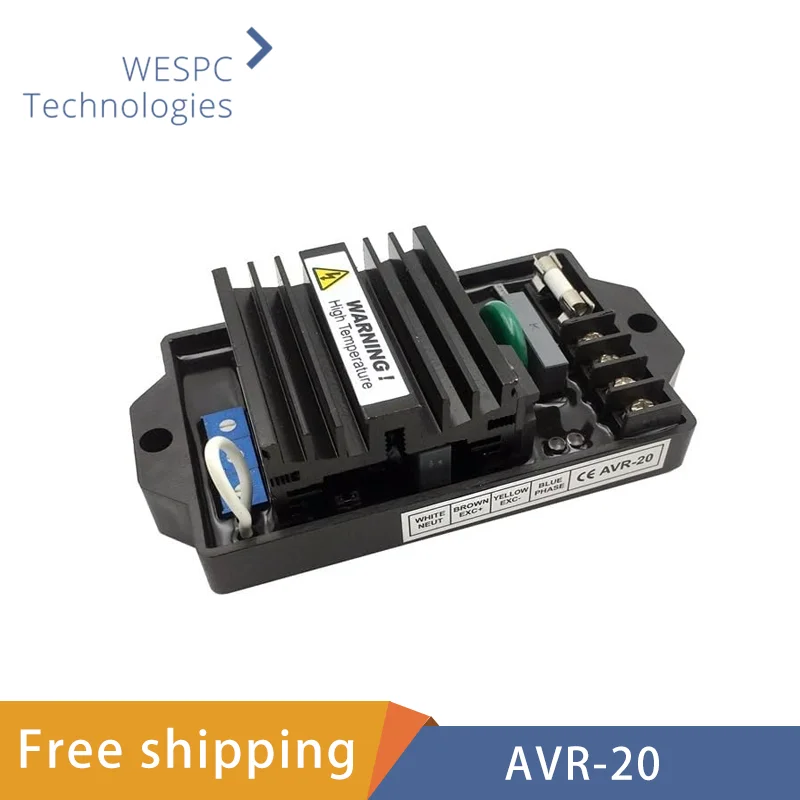 

High Quality AVR-20 20A AVR Automatic Voltage Regulator Brushless Excitation Controller Diesel Genset Parts