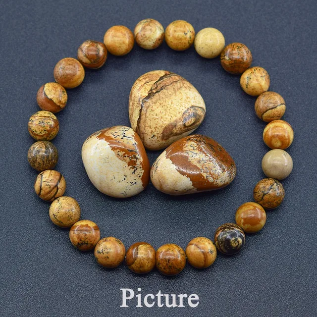 95279-f99c0d.jpg Original Reiki bleu Apatite perles Bracelet hommes femmes naturel Lapis Lazuli améthyste jaune oeil de tigre pierre perles Bracelet bijoux