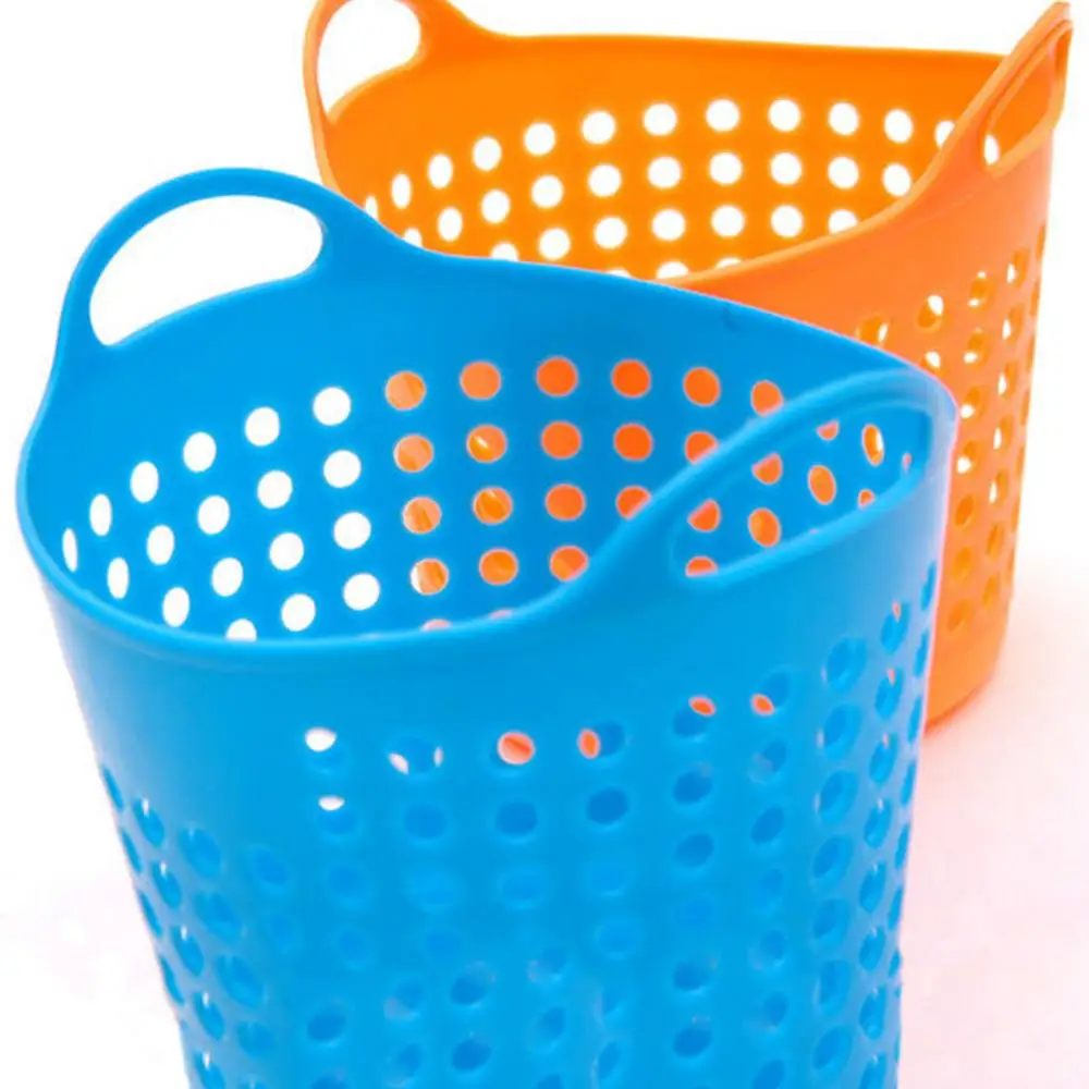 Description Picture 5 of itemDesktop Storage Basket Mini Plastic Trash Can Home Office Sundries Storage Holder Desk Paper Basket Cosmetic Storage Baskets