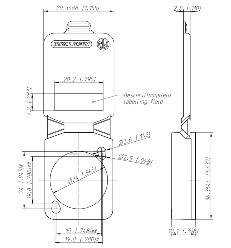 Faltbare D-förmige XLR-Stecker-Staubschutzkappe – wasserdichte IP42-Schutzkappe, staubdichtes Spritzschutz-Kunststoffzubehör – Detail 2