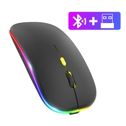 Wireless Rechargeable Backlit Bluetooth 5.2 Keyboard and Mouse Set for Tablets and Smartphones (Only Mouse)