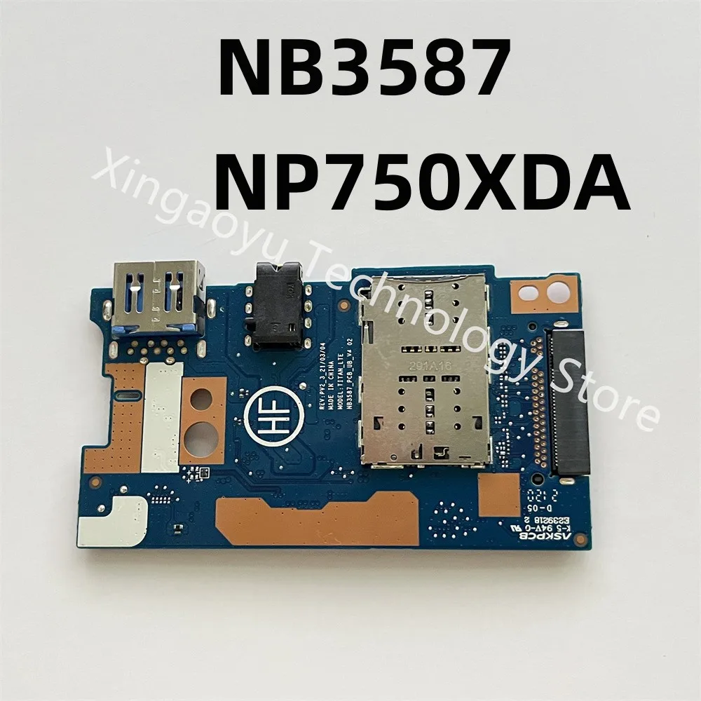 

Для Samsung Galaxy Book NP755XDA USB устройство для чтения SD-карт, плата аудио-порта BA83-02476A nb3587 _ pcb_ub_v4 HQ3120G218000 протестирована в порядке