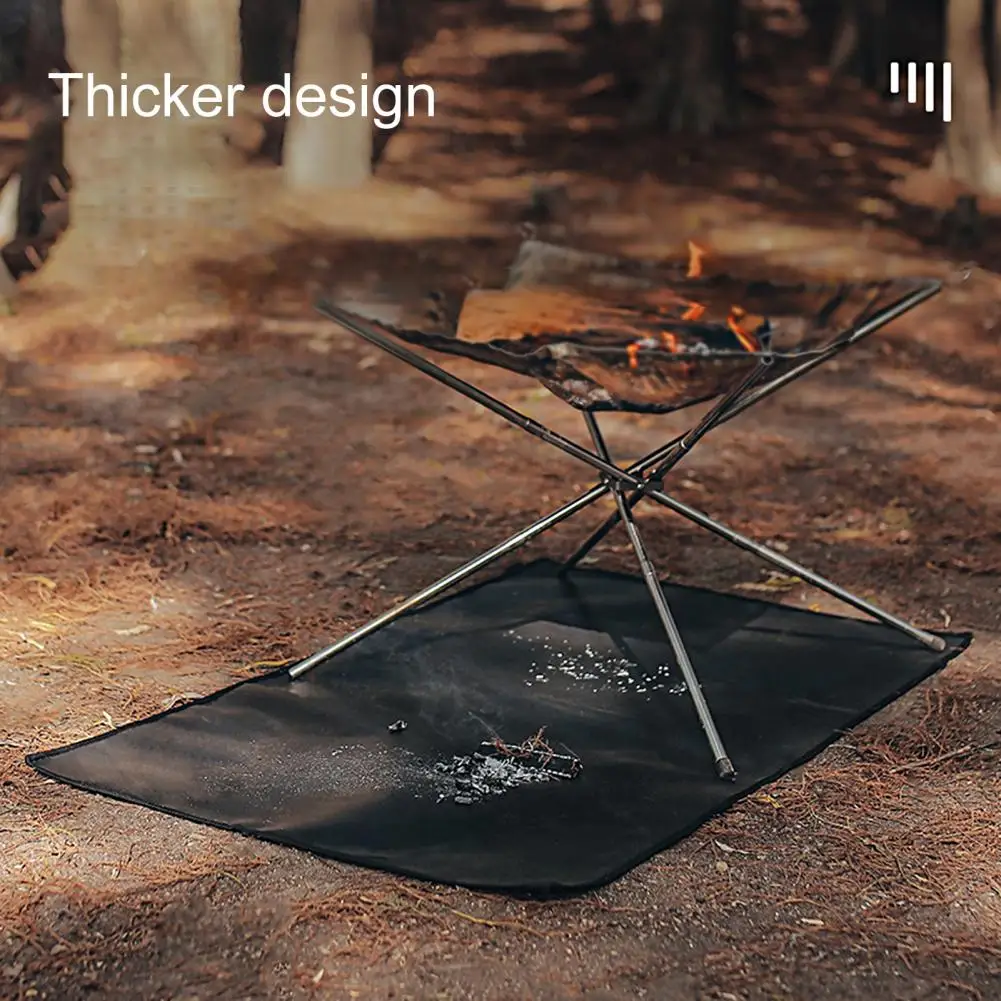 Fiberglass Cloth Helpful Portable Fine Hemming High Temperature Heat Insulation Pad for Outdoor