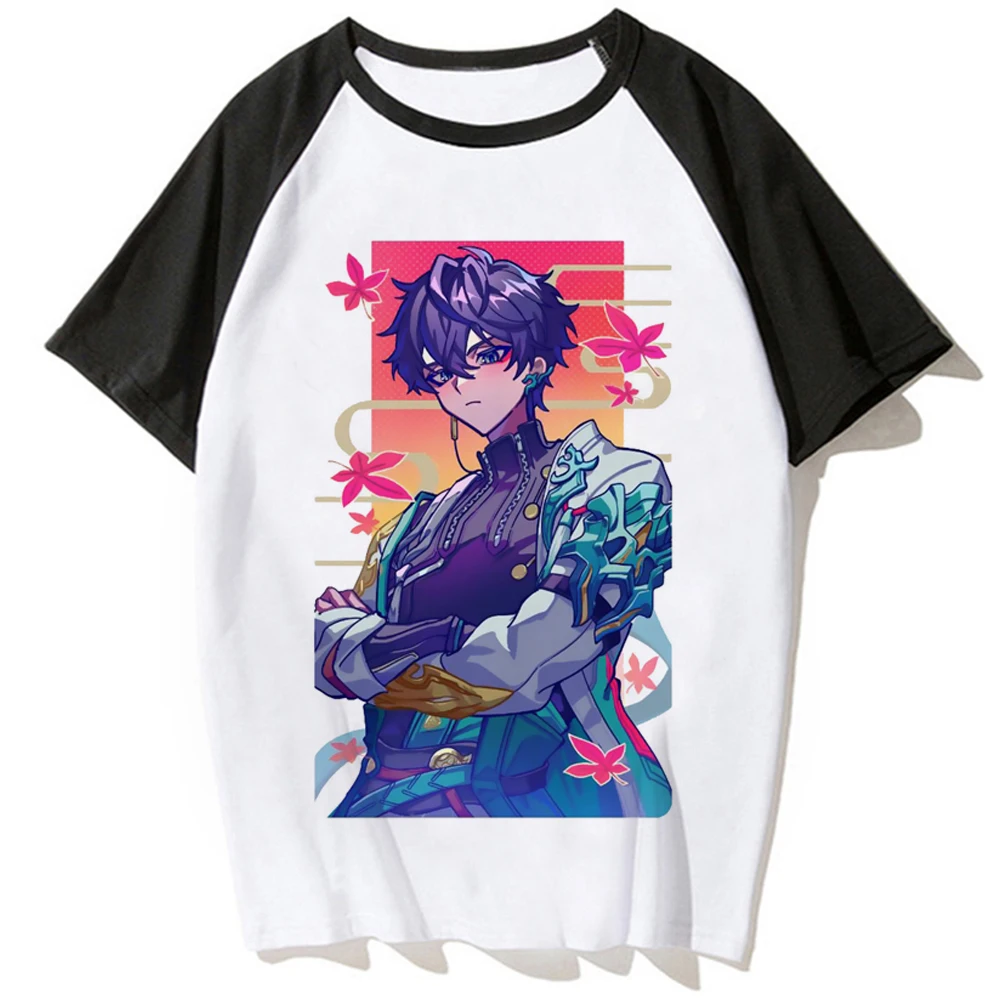 Honkai Star Rail Tee Women Graphic Manga Y2K Tee Girl Comic Anime Y2K Clothes