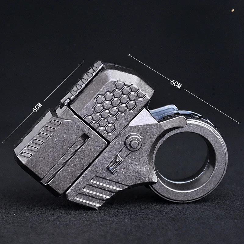 Alloy Mini Finger Ring Pistol Model Shell Throwing Soft Bullet Toy Gun Decompression Toys Golden Finger Blaster For Boys Adults 5
